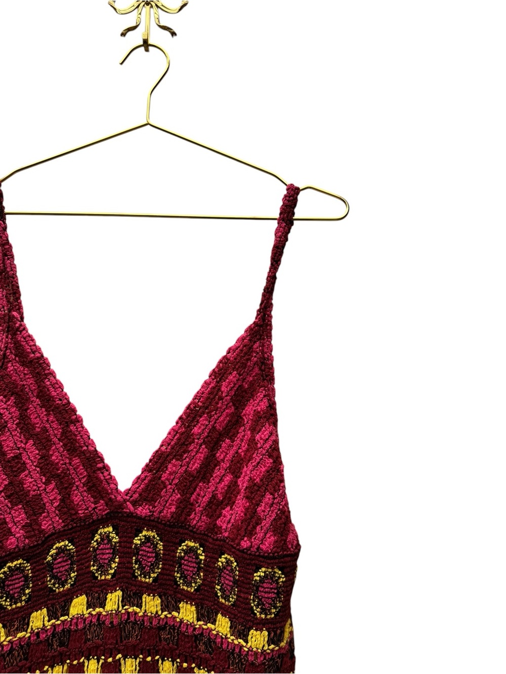 ZARA Crochet Knit Dress Multicolor L - Picture 11 of 12
